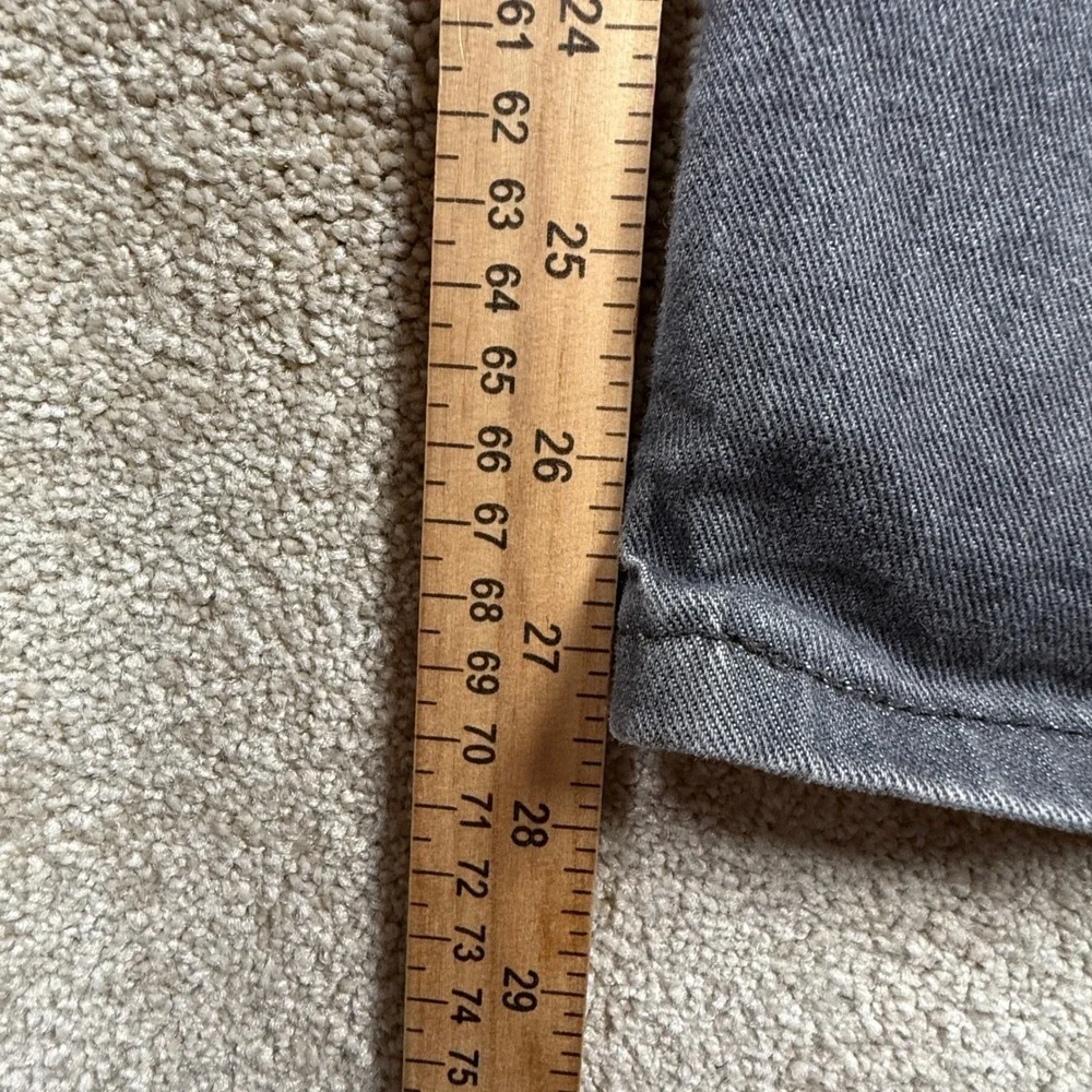 Levi's 514 Mens 36x27.5 (tag 38x30) Gray‎ Straight Fit Jeans